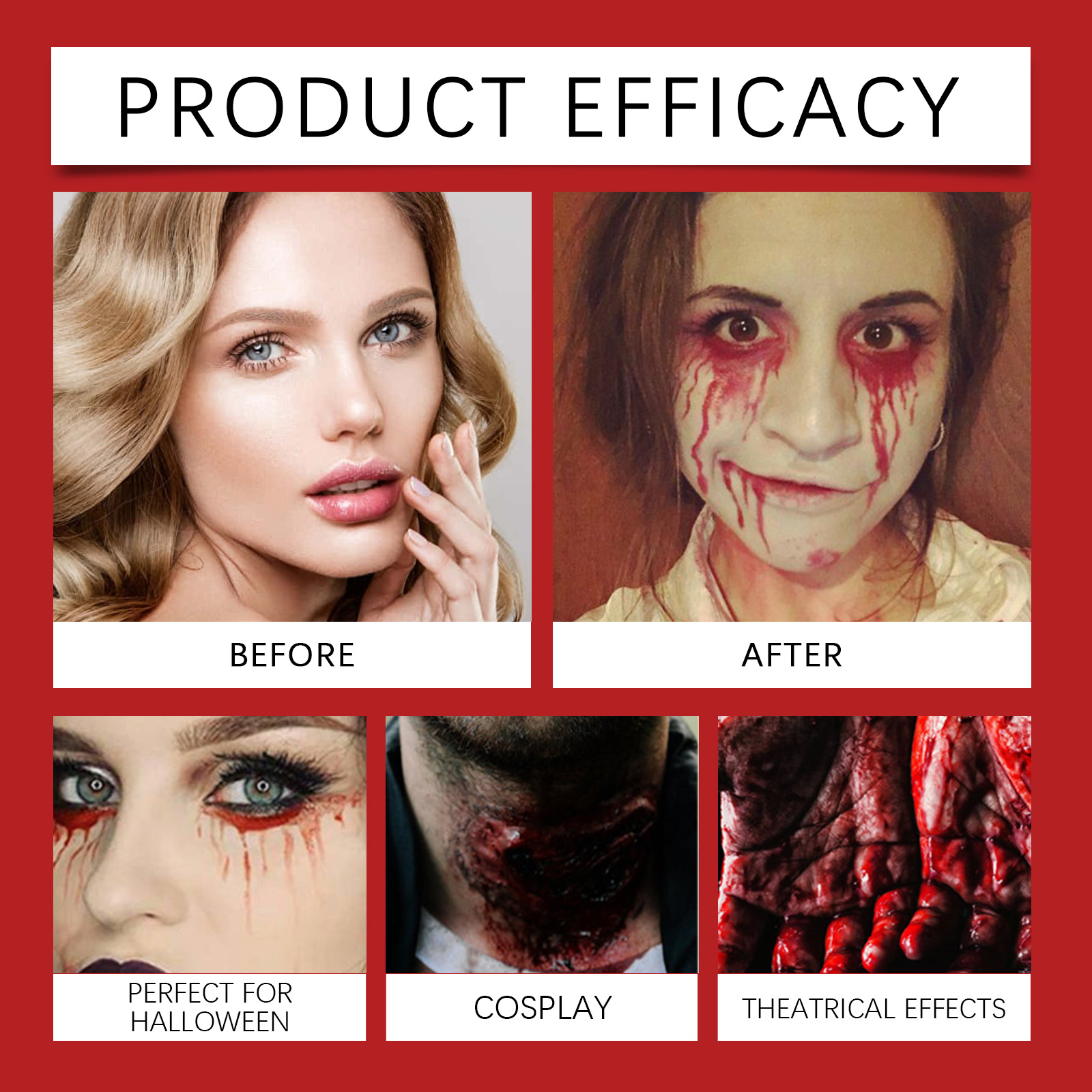 ชุดสเปรย์เลือดปลอมสำหรับฮาโลวี - Cosplay Prop Paint บทวิจารณ์และราคา