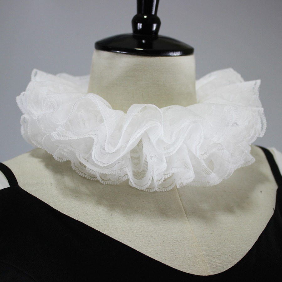 ปกคอปลอมลูกไม้ระบายซ้อนชั้นสไต - Detachable Cosplay Prop บทวิจารณ์และราคา